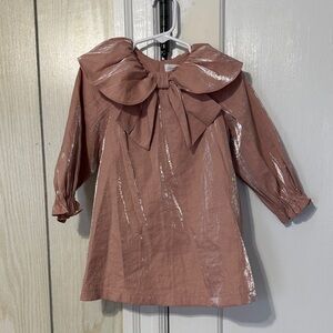 Zara Elegant Pink Kids Top with Bow